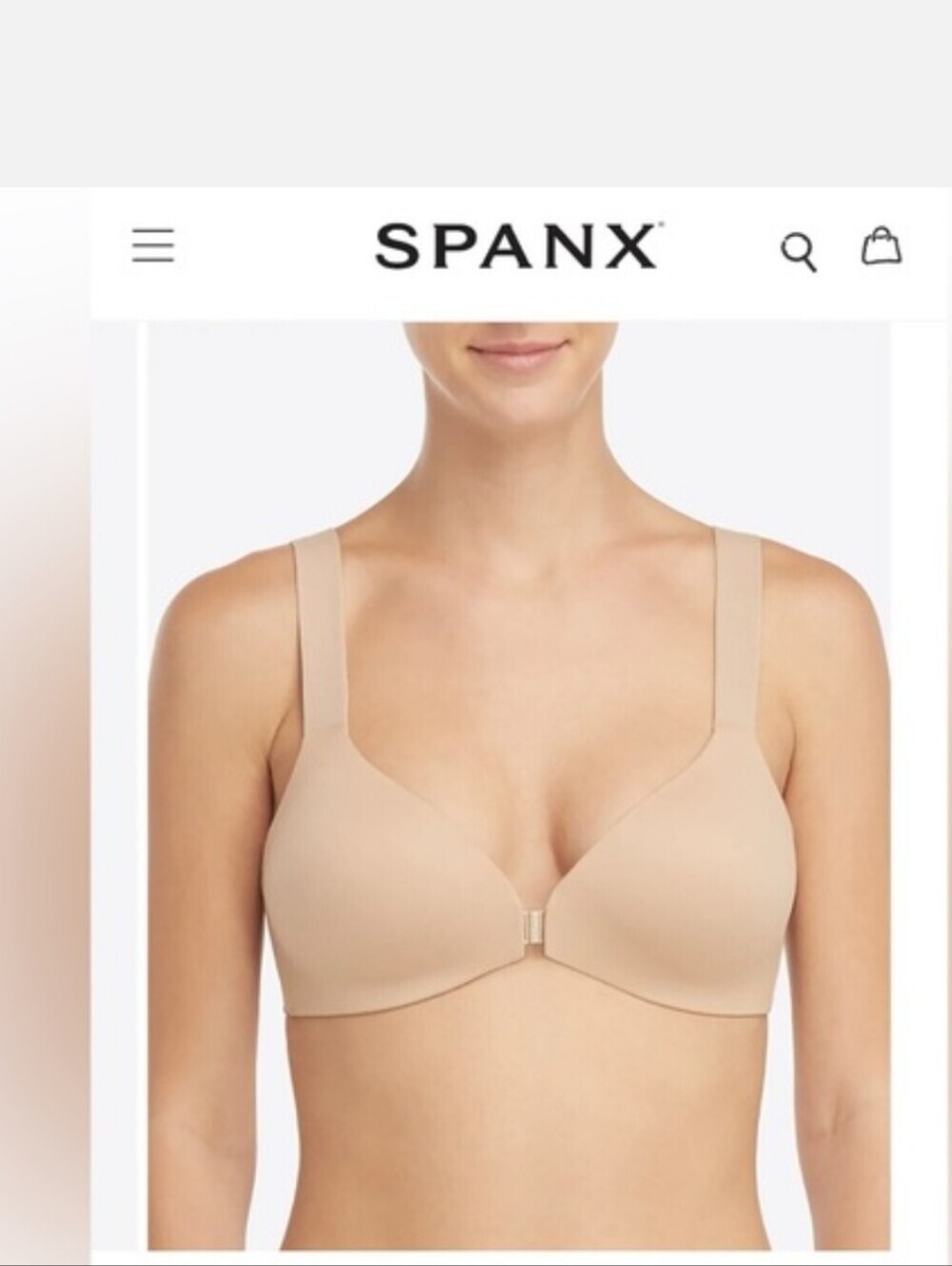 SPANX Bra-llelujah! Lightly Lined Wireless Bra NWT 30D - Naked 2.0
